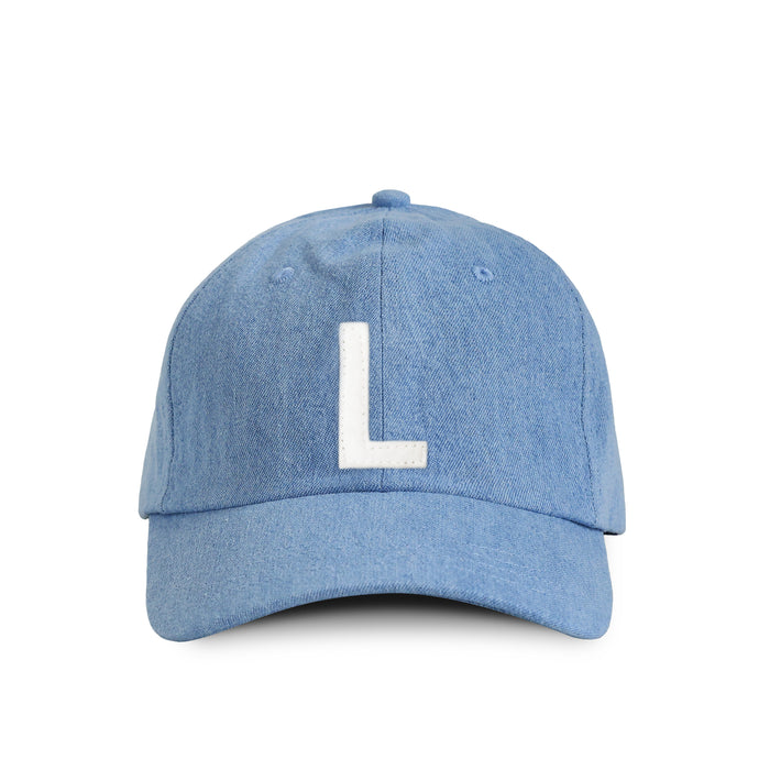 Made in Canada 100% Cotton Letter L Baseball Hat Light Blue Denim - Province of Canada