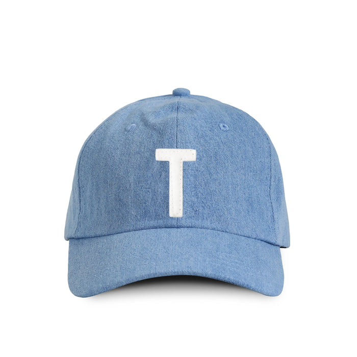 Made in Canada 100% Cotton Letter T Baseball Hat Light Blue Denim - Province of Canada