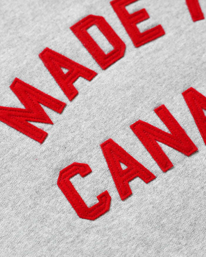 Made in Canada Sweatshirt Heather Grey Fleece - Unisex - Province of Canada