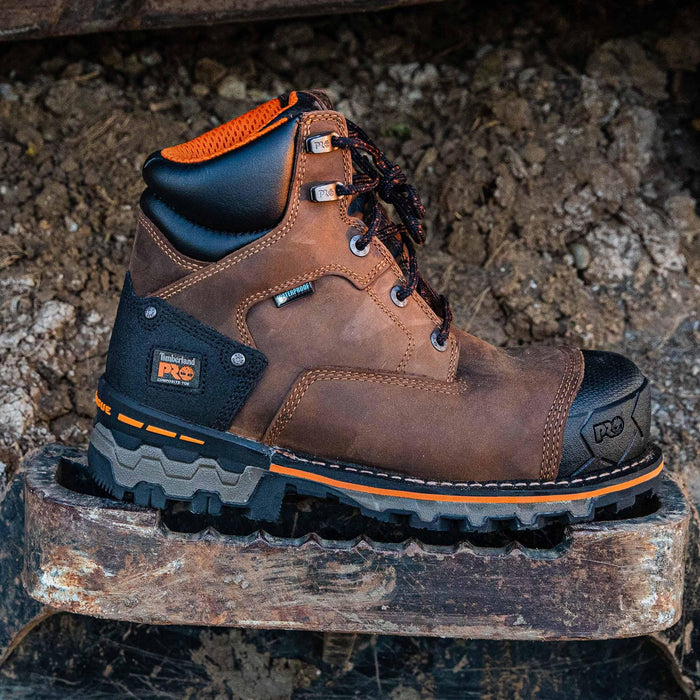 Timberland PRO Boondock waterproof composite toe boot in brown, additional product photo