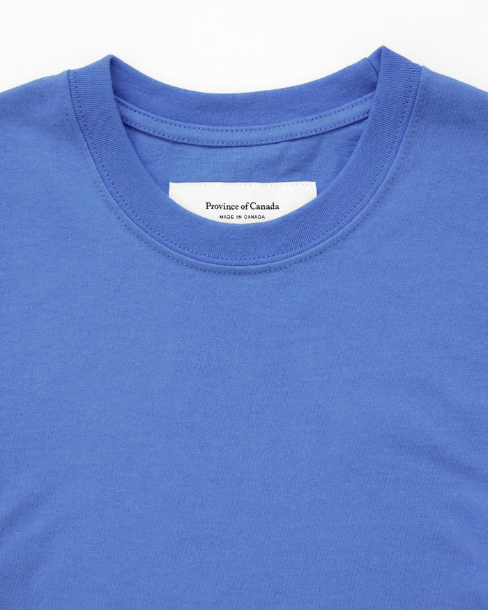 Made in Canada 100% Organic Cotton Monday Crop Top Periwinkle - Unisex - Province of Canada