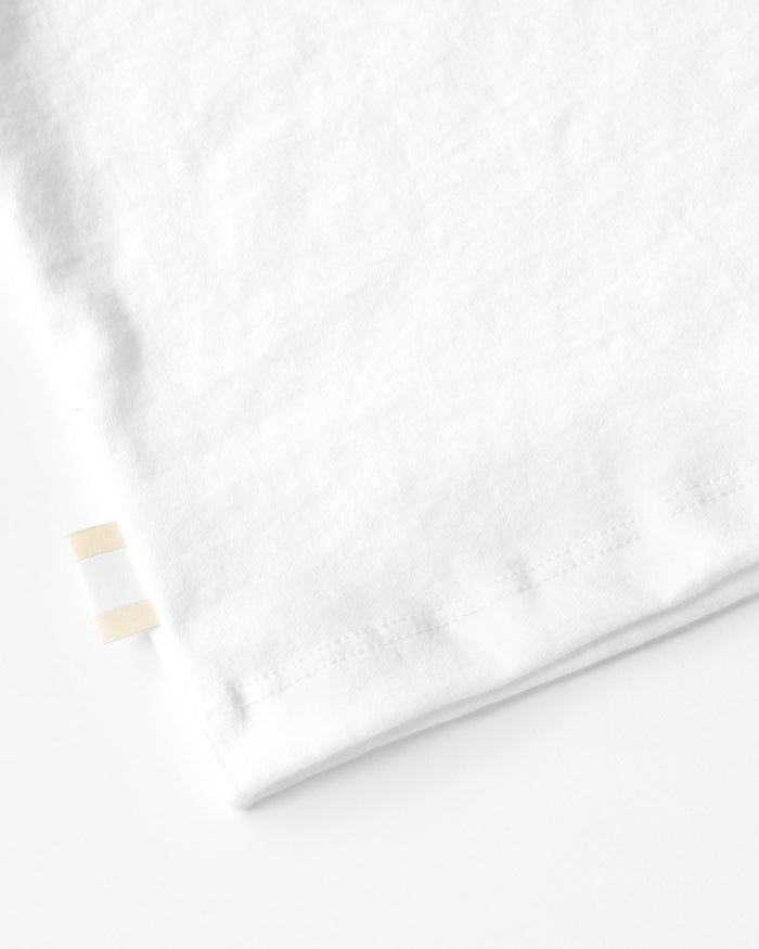 Monday Crop Top Tee White - Made in Canada - Province of Canada