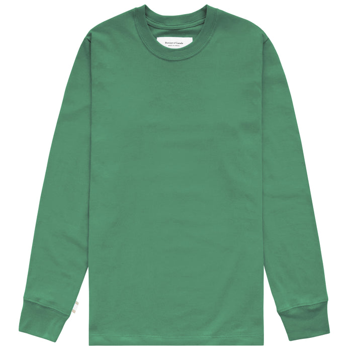Made in Canada Monday Long Sleeve Tee Green - Unisex - Province of Canada