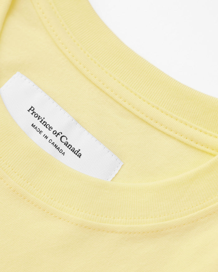 Made in Canada 100% Organic Cotton Monday Tee Butter - Unisex - Province of Canada