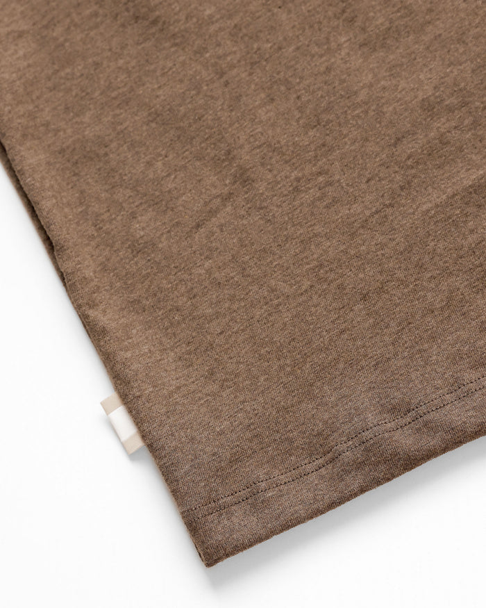 Made in Canada 100% Organic Cotton Monday Tee Heather Brown - Unisex - Province of Canada