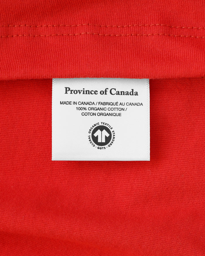 Made in Canada Organic Cotton Monday Tee Red - Province of Canada