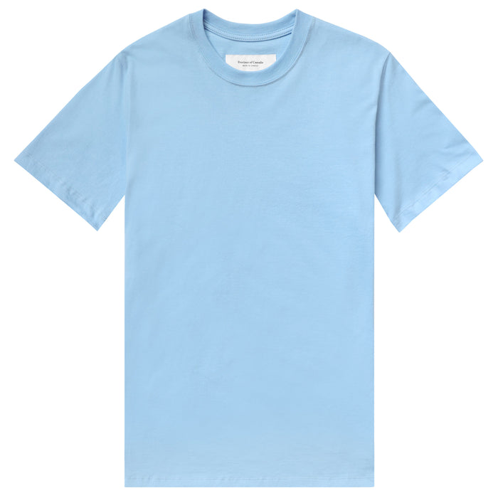Made in Canada 100% Organic Cotton Monday Tee Sky Blue - Unisex - Province of Canada