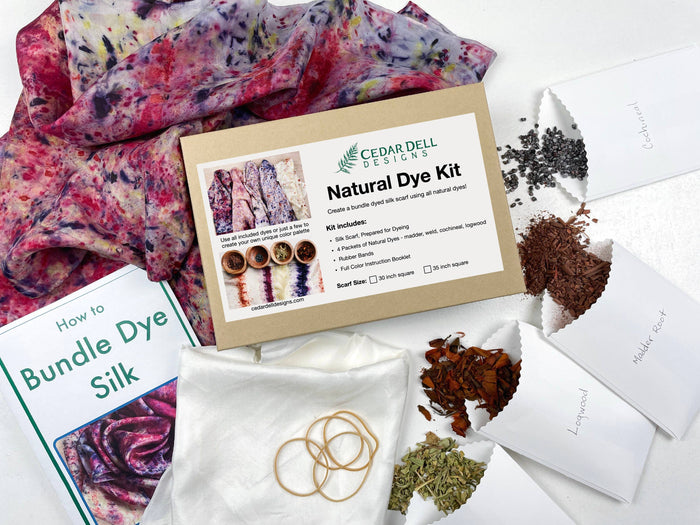 Natural Dye Silk Scarf Kit