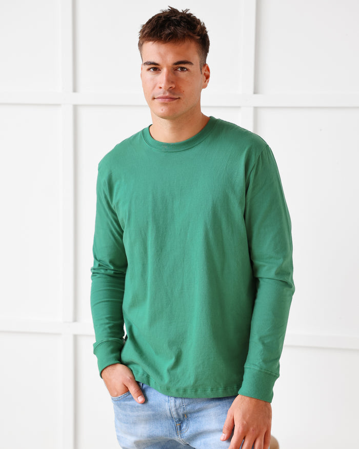 Made in Canada Monday Long Sleeve Tee Green - Unisex - Province of Canada
