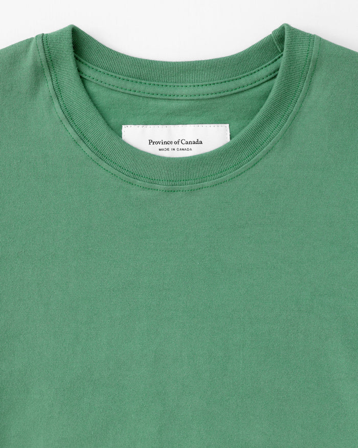 Made in Canada Monday Long Sleeve Tee Green - Unisex - Province of Canada