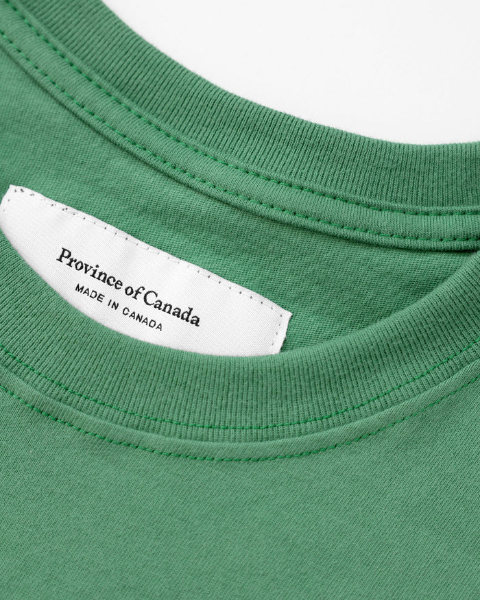 Made in Canada 100% Organic Cotton  Prince Edward County Tee Green - Unisex - Province of Canada