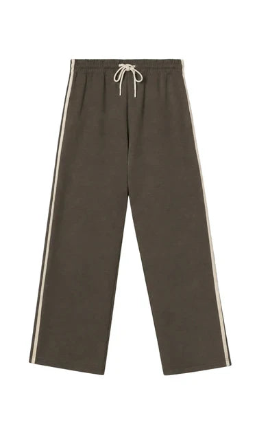 Perfect White Tee - Claud Pureform Track Pant in Dark Olive