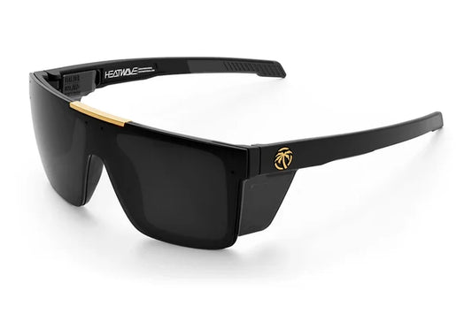 Heat Wave Visual Performance Quatro sunglasses in matte black with polarized black lens and side shields