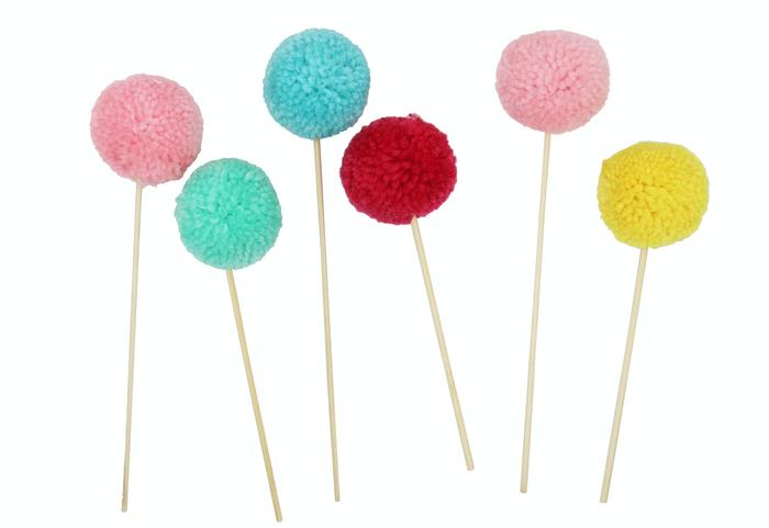 Pom Pom Cake Toppers