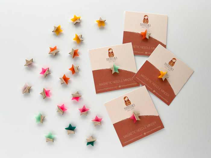 Resin and Wood Needle Minders
