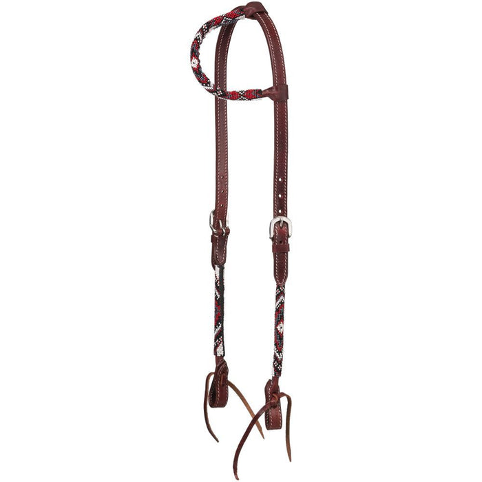 Royal King Beaded Diamond Single Ear Headstall