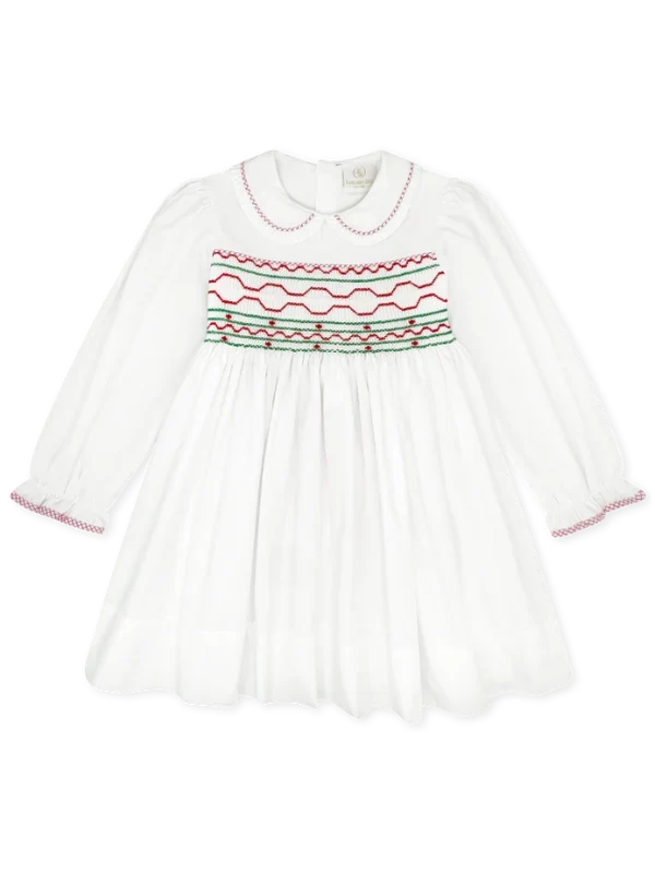Sadie Dress- Redford Red Smocking