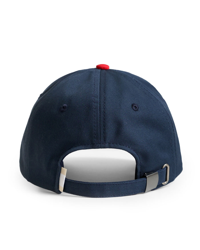 Made in Canada Script Logo Baseball Hat Navy Red - Province of Canada