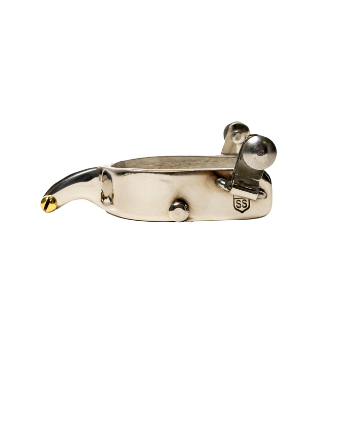 Slingin Shanks Stainless Saddle Bronc Spurs