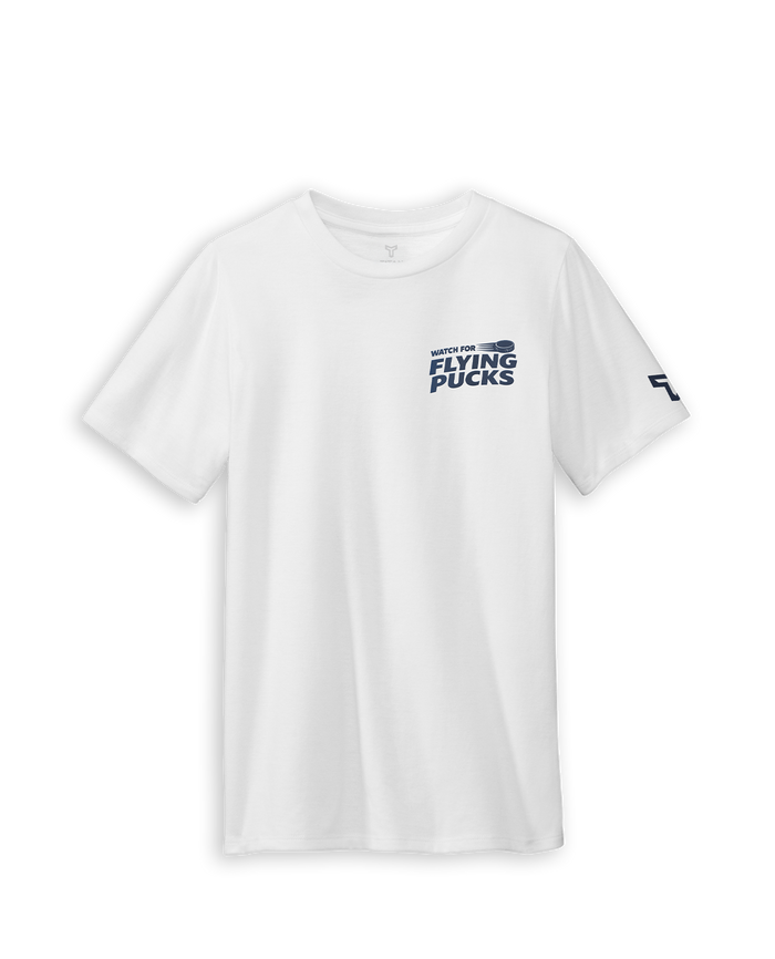 SR FLYING PUCKS TEE - WHITE