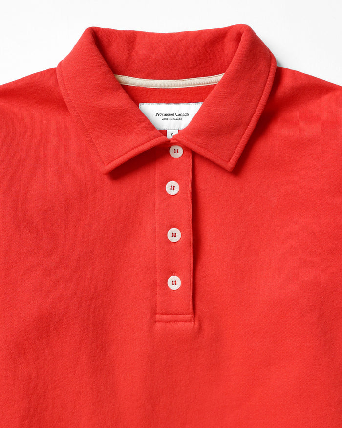 Made in Canada Fleece Sweater Dress Tart Red - Province of Canada