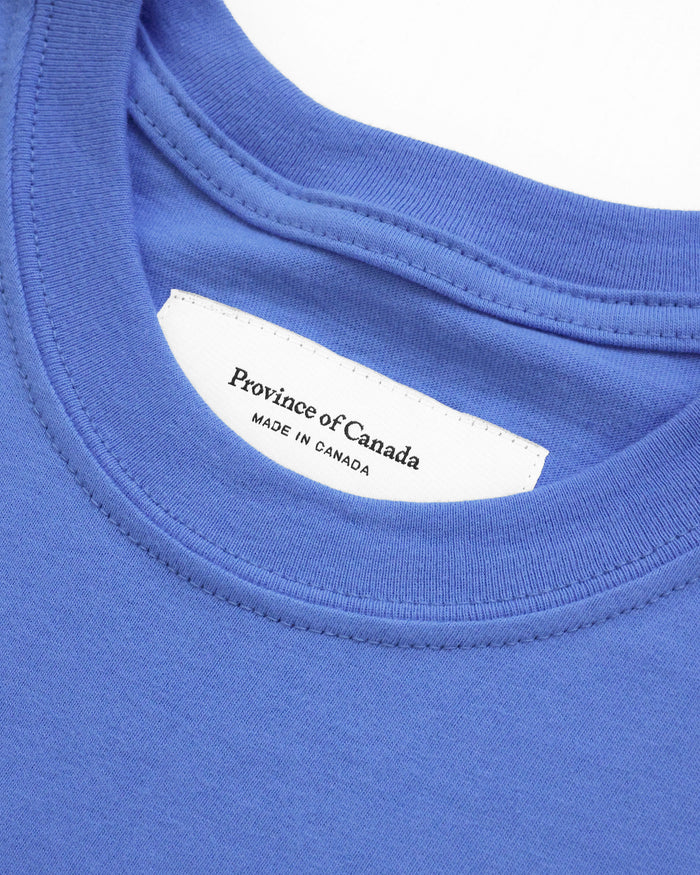 Made in Canada 100% Organic Cotton Swim Tee Periwinkle - Unisex - Province of Canada