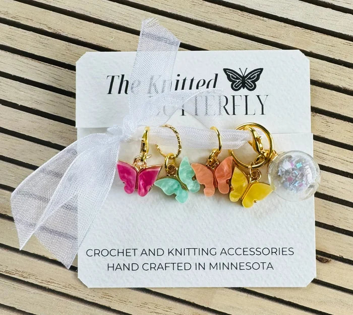 The Knitted Butterfly Stitch Marker Sets