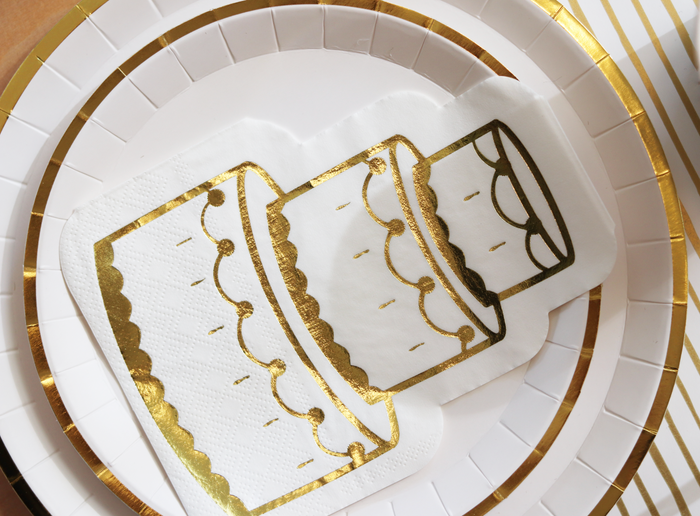White and Gold Small Plates