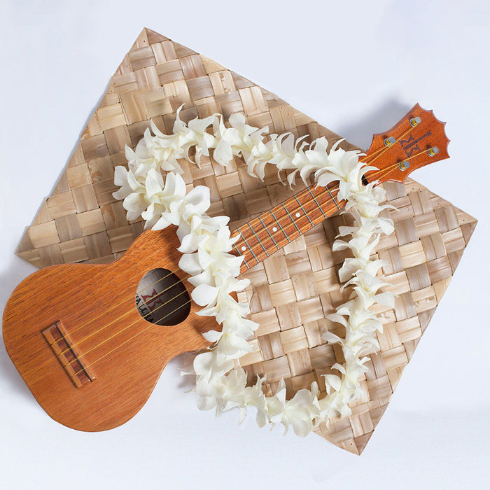 WHITE ORCHID SINGLE LEI