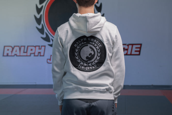 White Zip-Up Hoodie