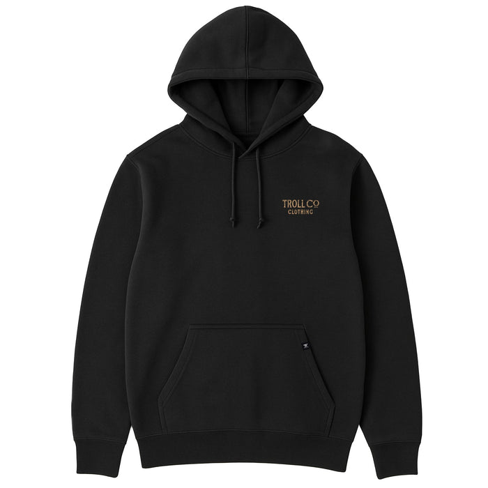 Troll Co. Work Acres hooded sweatshirt in black, additional product view
