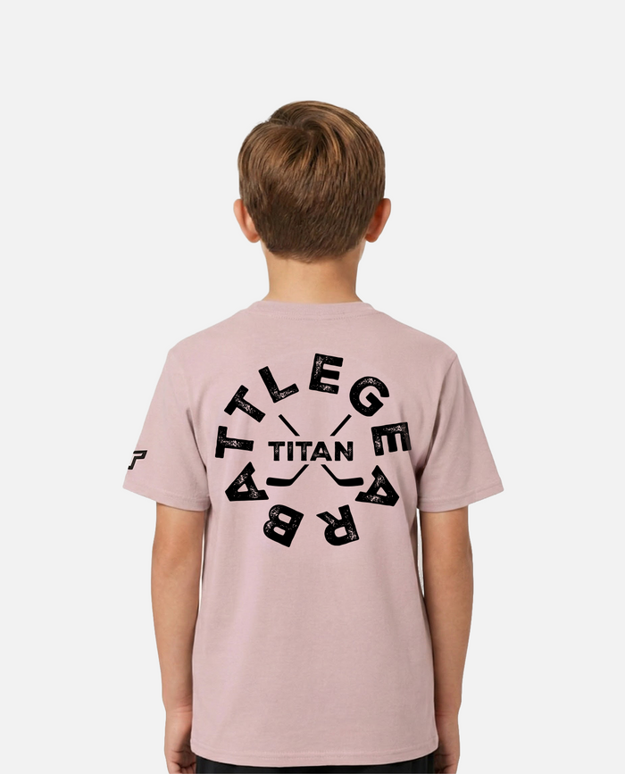 YTH Brand Loop Tee - Light Pink Heather